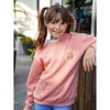 Kids Sun & Waves Crew Neck Sweatshirt, Rose - Sweatshirts - 6