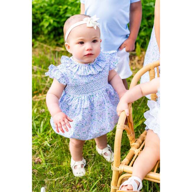 Charlotte Smocked Bubble floral - Rompers - 3