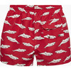 Shark Swimshort, Red - Swim Trunks - 2