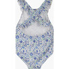 Liberty Print Danjo Frill Swimsuit, Blue Danjo - One Pieces - 2