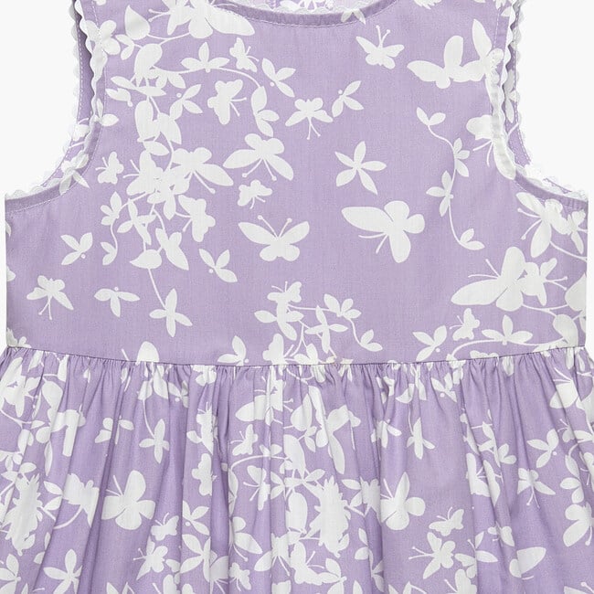 Adelina Butterfly Ric Rac Dress, Lilac - Dresses - 3