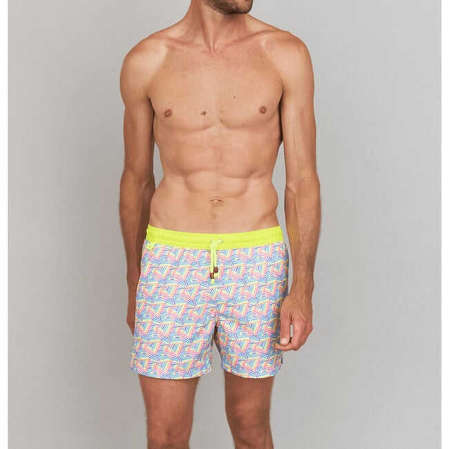 Men's Trawangan Swim Trunk, Rainbow Mountains - Swim Trunks - 2