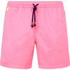 Men's Trawangan Swim Trunk, Pink Neon - Swim Trunks - 1 - thumbnail