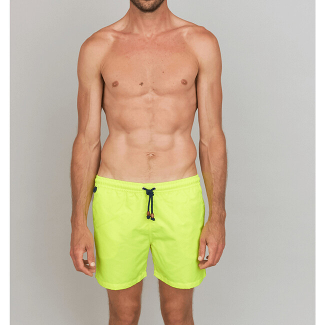 Men's Trawangan Swim Trunk, Neon Yellow - Swim Trunks - 2