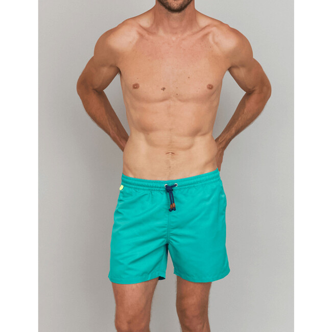 Men's Trawangan Swim Trunk, Neon Green - Swim Trunks - 2