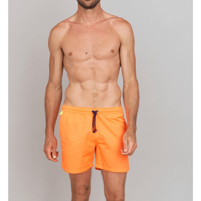 Men's Trawangan Swim Trunk, Neon Orange - Swim Trunks - 2