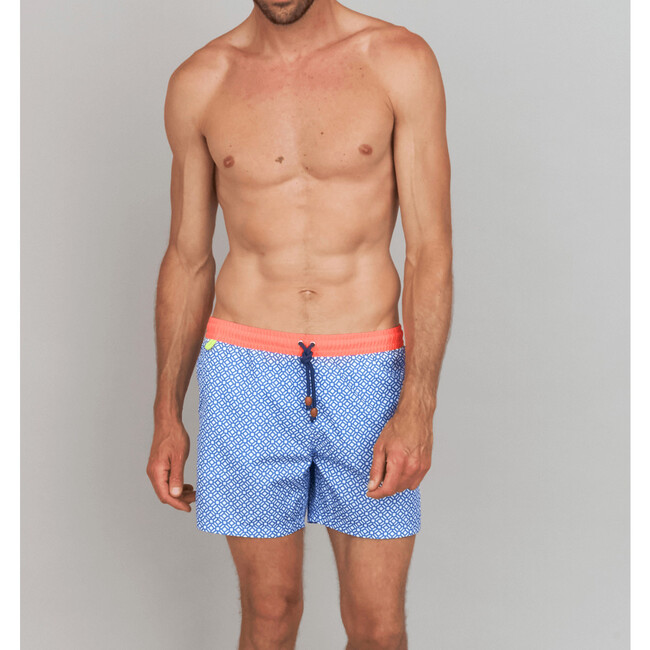 Men's Trawangan Swim Trunk, Blue Bahia - Swim Trunks - 2