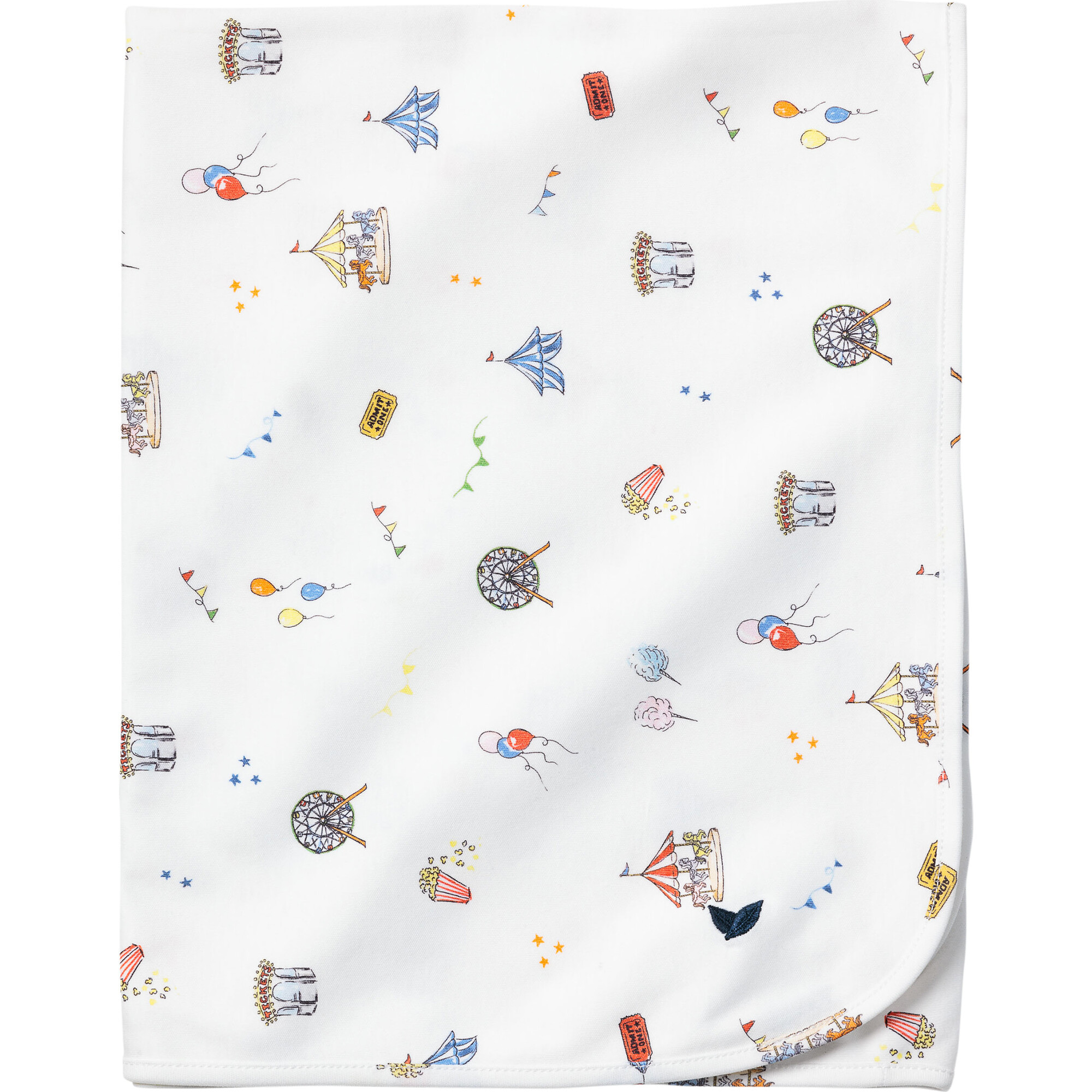 Pima Cotton Baby Blanket, Carnival Memories - Blankets - 1