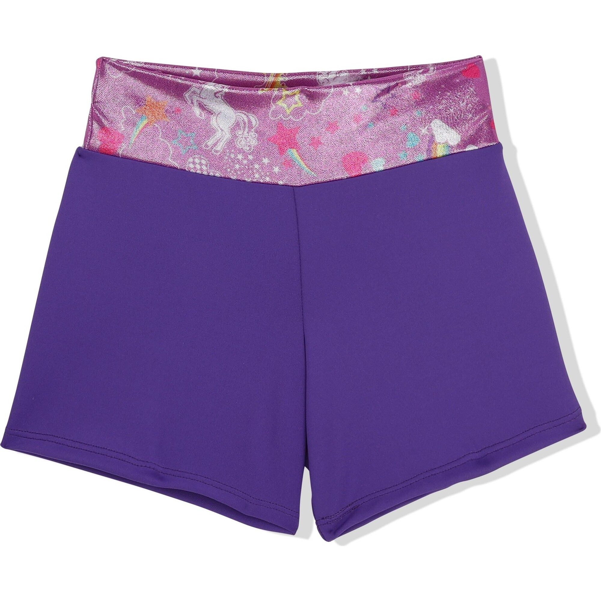 Violet Short With Lavender Unicorn - Shorts - 1