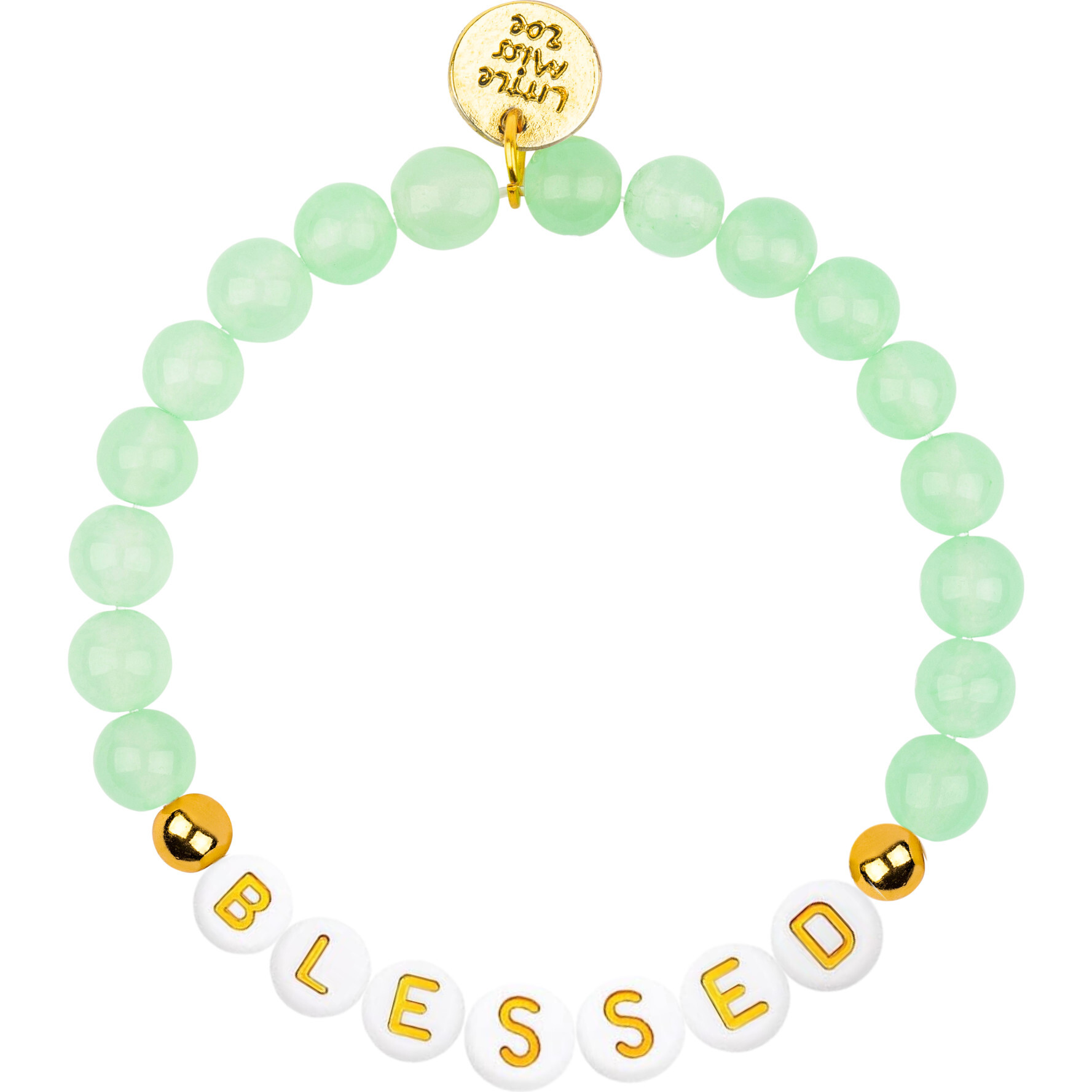 Women's 14K Gold Filled Gemstone Customizable Bracelet, Mint - Bracelets - 1