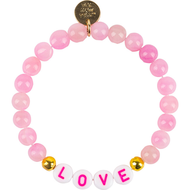 Women's 14K Gold Filled Gemstone Customizable Bracelet, Pink