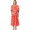 Women's Sia Print A-Line Yoke Waist Full Skirt, Optical Floral - Skirts - 1 - thumbnail