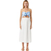 Women's Aaron A-Line Midi Skirt, White - Skirts - 1 - thumbnail