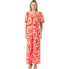 Women's Campbell 2-Tone Wide-Leg Pants, Red Caspian Lagoon Grande - Pants - 1 - thumbnail