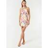 Women's Tali Halter Mini Dress, Painted Bloom - Dresses - 2