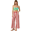 Women's Jonas Twill Cabana Stripe Pants, Brick - Pants - 1 - thumbnail