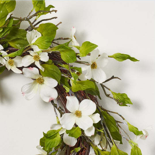 White Dogwood Blossom & Wild Branch Wreath - Wreaths - 3