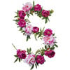 Pink Peony &  Ranunculus Mixed Floral Mantle Garland - Garlands - 1 - thumbnail