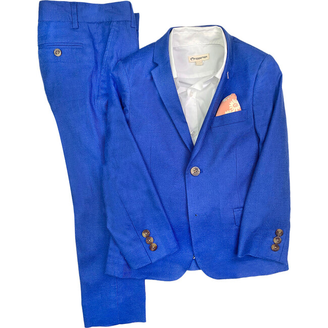 Stretchy 2-Piece Mod Suit, Nautical Blue