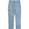 Resort Drawstring Waist Pant, Blue Chambray - Pants - 1 - thumbnail