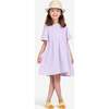 Mary Rainbow Pom Pom Trim Flowy Dress, Lilac - Dresses - 2