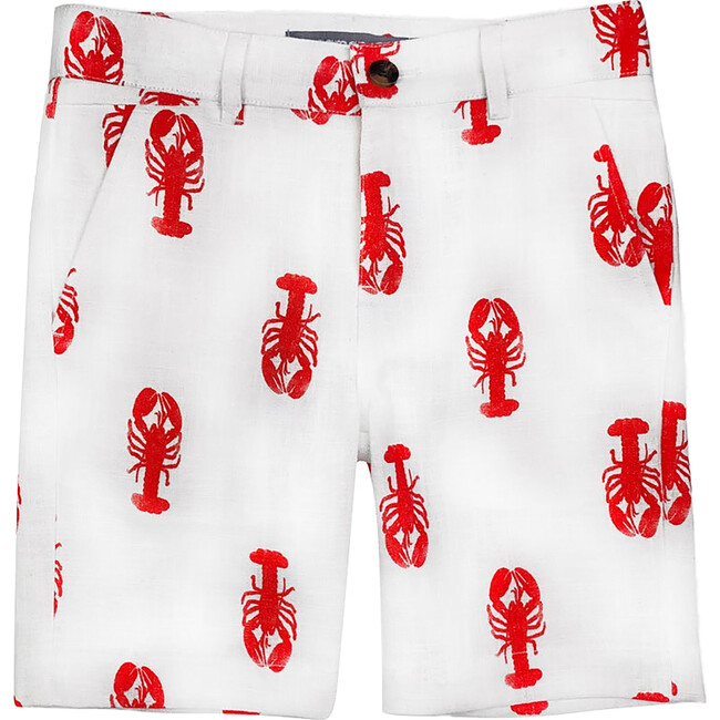 Flat-Front Trouser Short, Lobster