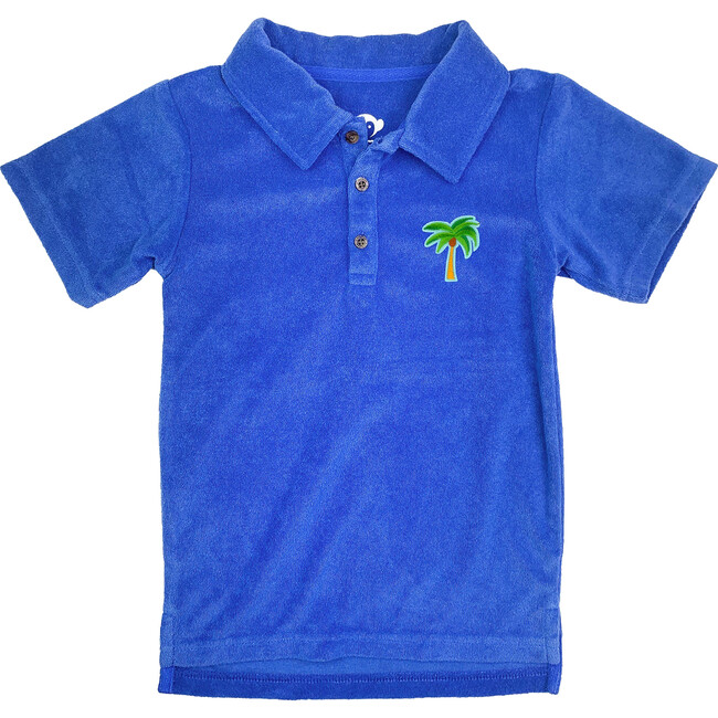 Fairbanks Palm Tree Embroidered Polo, Surf The Web