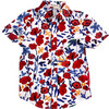 Day Party Print Shirt, White Rose - Shirts - 1 - thumbnail