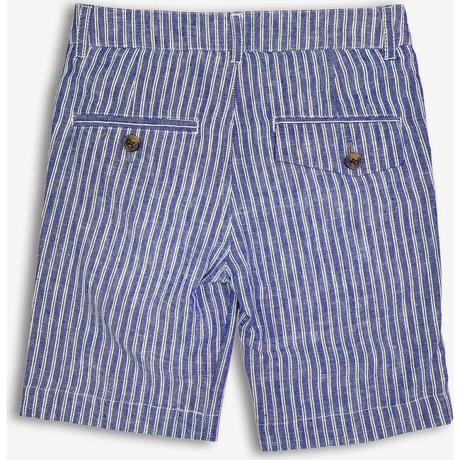 Flat-Front Trouser Short, Cabana Stripe - Shorts - 2