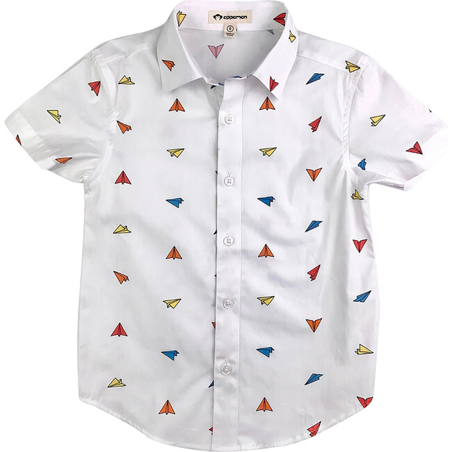 Day Party Print Shirt, Paper Planes