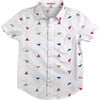 Day Party Print Shirt, Paper Planes - Shirts - 1 - thumbnail