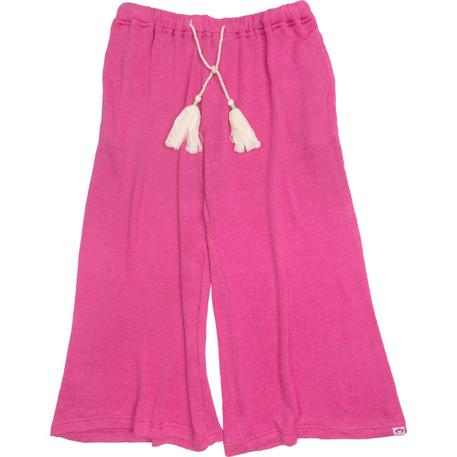 Beach Tassel String Wide Leg Pant, Radiant Pink