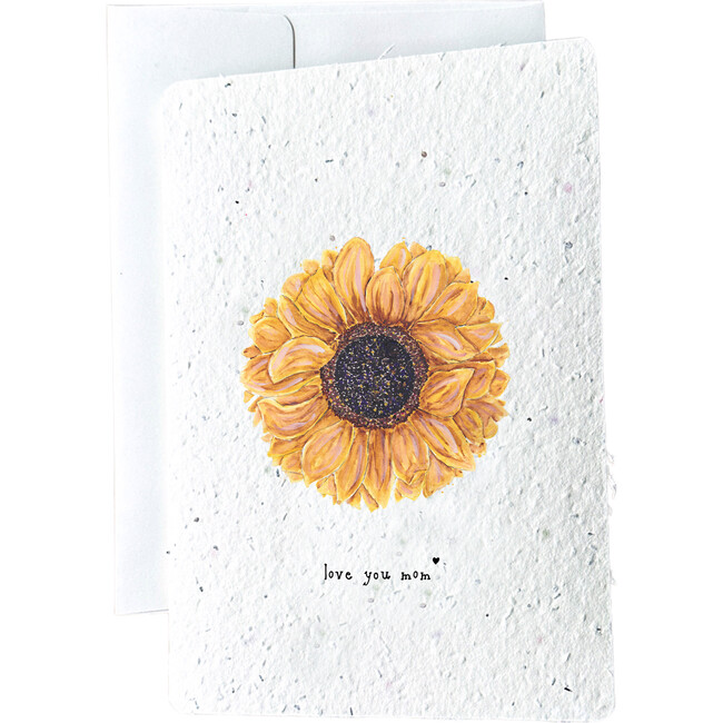 Plantable Sunflower Love You Mom Card