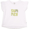 Summer t-shirt for girl in organic cotton - T-Shirts - 1 - thumbnail