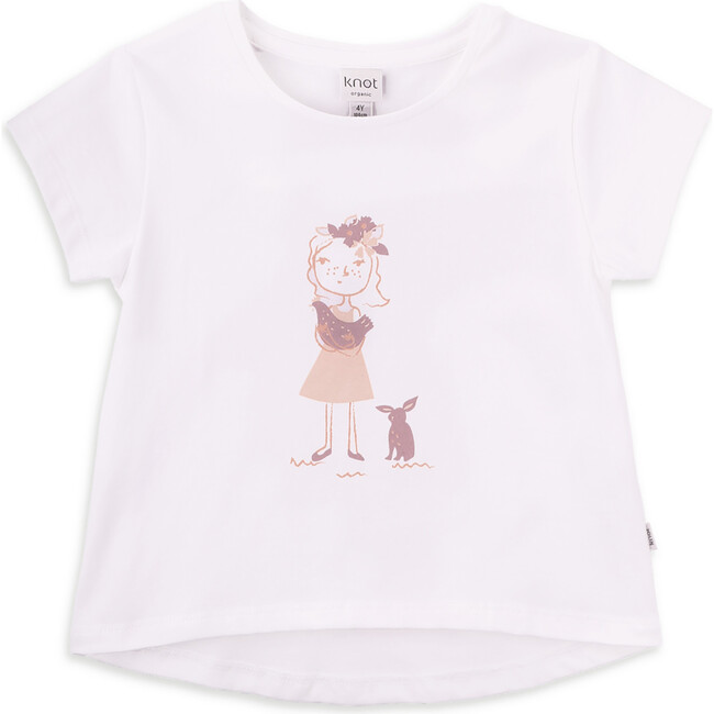 Animal Lover t-shirt for girl in organic cotton