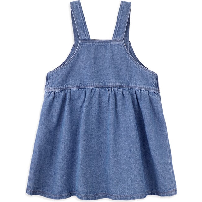 Vicky pinafore for girl in denim - Dresses - 3