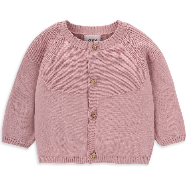Latifa knitted cardigan for baby in organic cotton