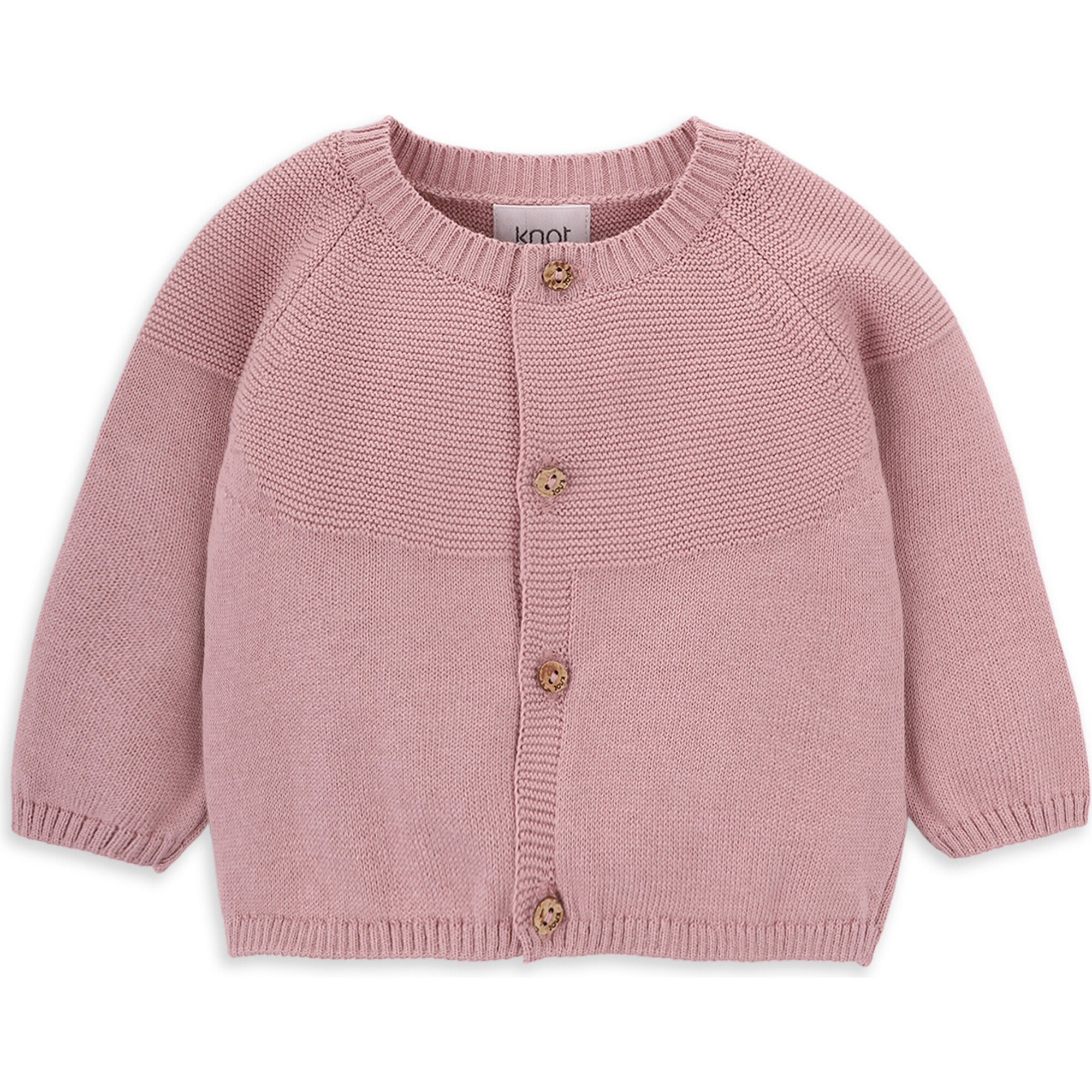 Latifa knitted cardigan for baby in organic cotton - Cardigans - 1