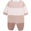 Milou knitted jumpsuit for newborn in organic cotton - Overalls - 1 - thumbnail