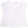 Alma blouse for girl in cotton, white - Blouses - 1 - thumbnail