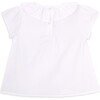 Alma blouse for girl in cotton, white - Blouses - 2