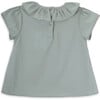 Alma blouse for girl in cotton, green - Blouses - 2