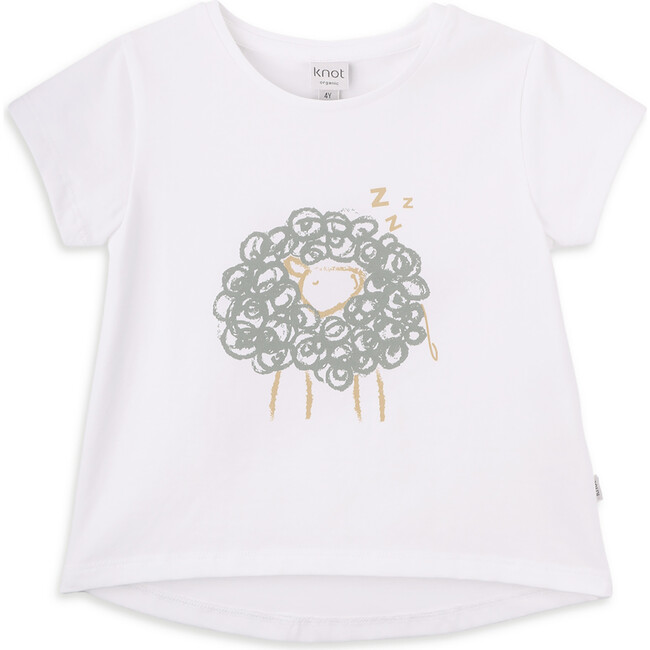 Sheep t-shirt for girl in organic cotton