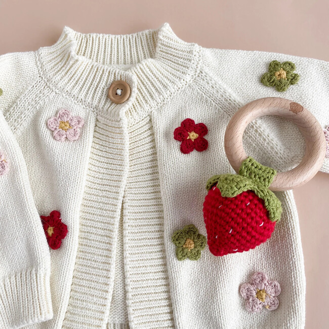 Cotton Flower Cardigan, Multi - Cardigans - 3