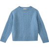 Scout Cable Knit Jumper, Sky Blue - Sweaters - 1 - thumbnail