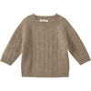 Scout Cable Knit Jumper, Mink - Sweaters - 1 - thumbnail