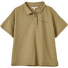 Radicchio Logo Accent Polo Top, Khaki - T-Shirts - 1 - thumbnail