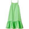 Grape Spaghetti Strap Drop Waist Slip Dress, Mint - Dresses - 1 - thumbnail