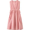 Colima Check Contrast Ruffle Gathered Waist Dress, Pink - Dresses - 1 - thumbnail