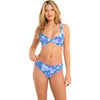 Women's Reese Print Underwire Bikini Top, Blue Ladies - Two Pieces - 1 - thumbnail